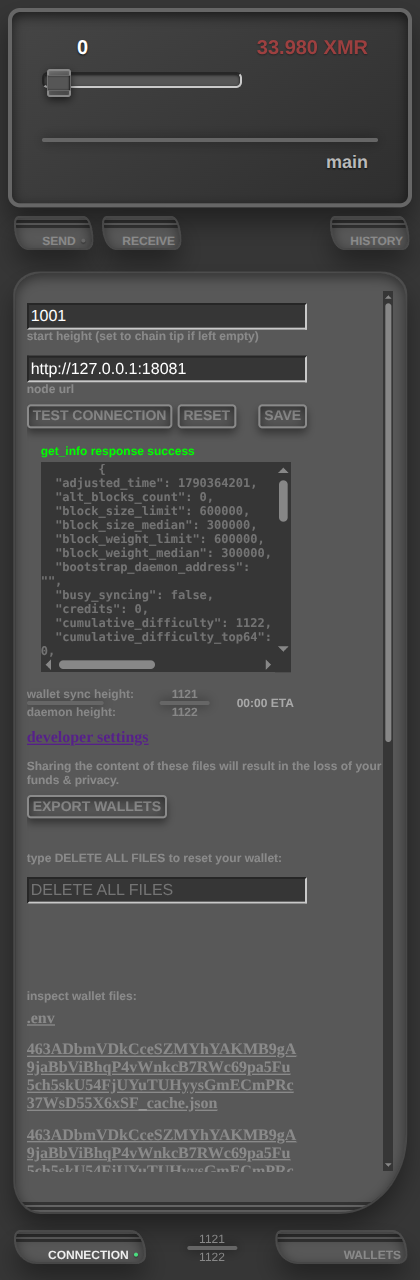 developer settings